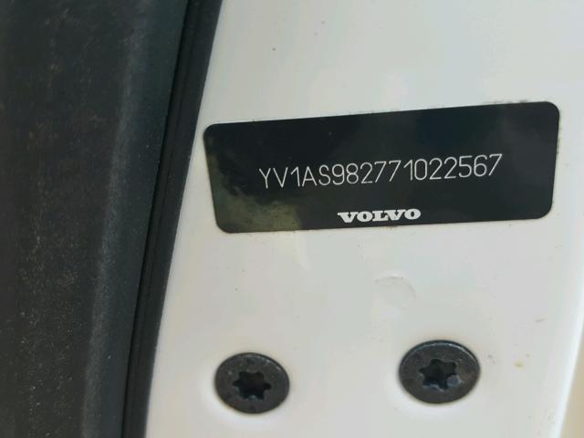 YV1AS982771022567 - 2007 VOLVO S80 3.2 WHITE photo 10