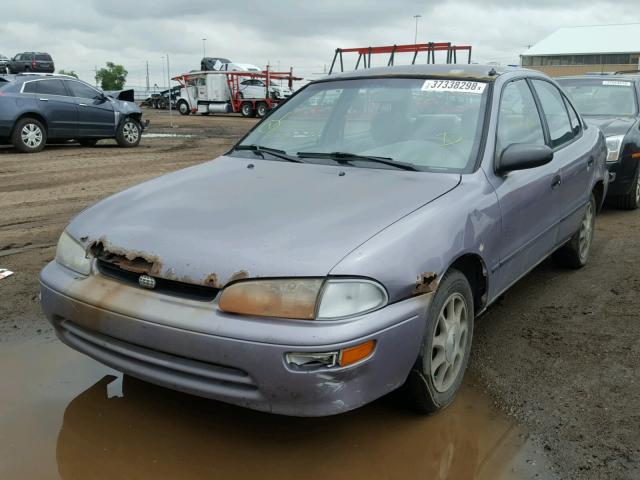 1Y1SK5280VZ438129 - 1997 GEO PRIZM LSI PURPLE photo 2