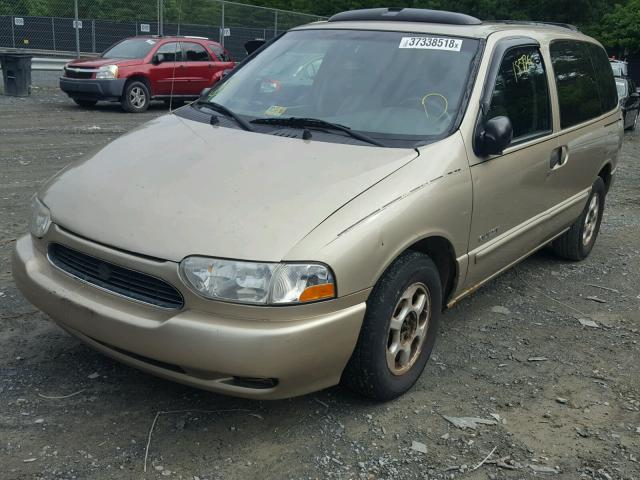 4N2XN11T3XD844516 - 1999 NISSAN QUEST SE GOLD photo 2