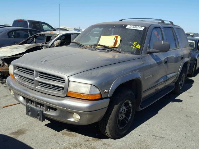 1B4HR28Z2YF220754 - 2000 DODGE DURANGO GRAY photo 2