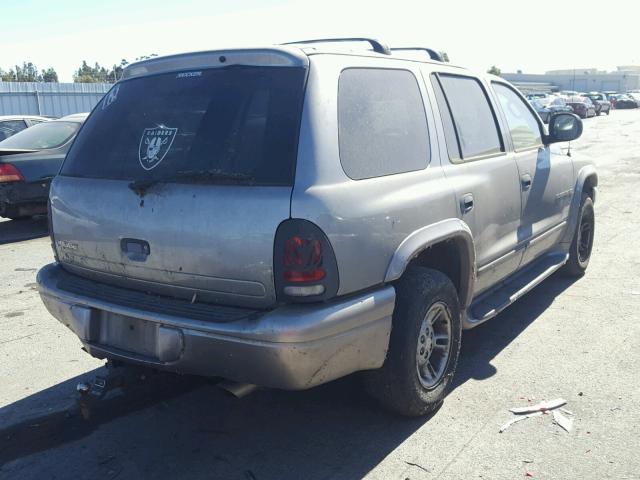 1B4HR28Z2YF220754 - 2000 DODGE DURANGO GRAY photo 4