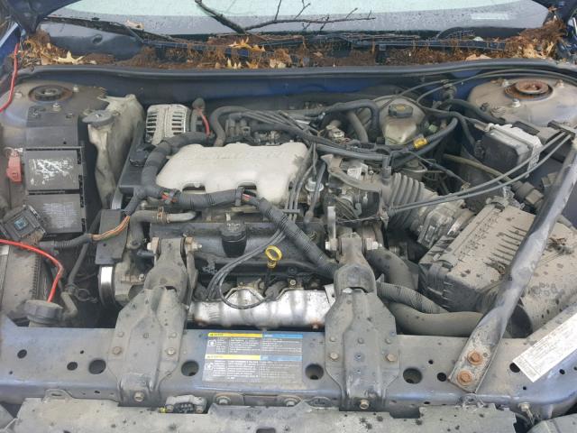 2G1WF52E959387216 - 2005 CHEVROLET IMPALA BLUE photo 7