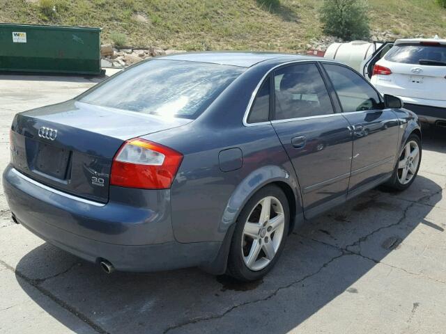 WAULT68E52A230599 - 2002 AUDI A4 3.0 QUA GRAY photo 4