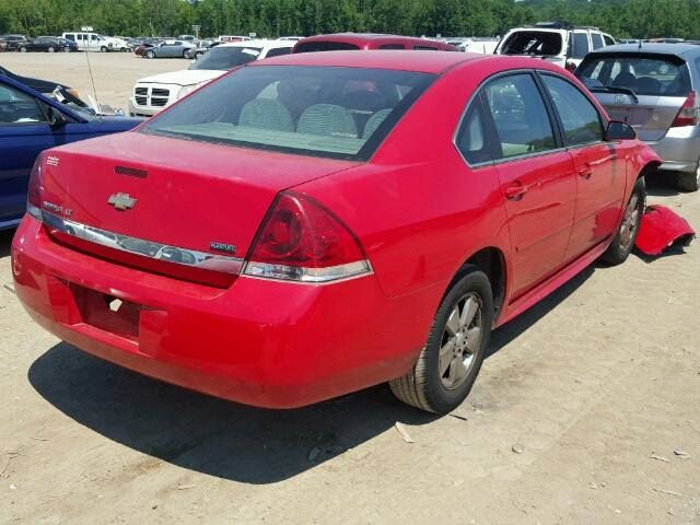 2G1WG5EKXB1120756 - 2011 CHEVROLET IMPALA LT RED photo 4