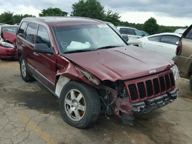 1J8GS48K98C154649 - 2008 JEEP GRAND CHER BURGUNDY photo 1