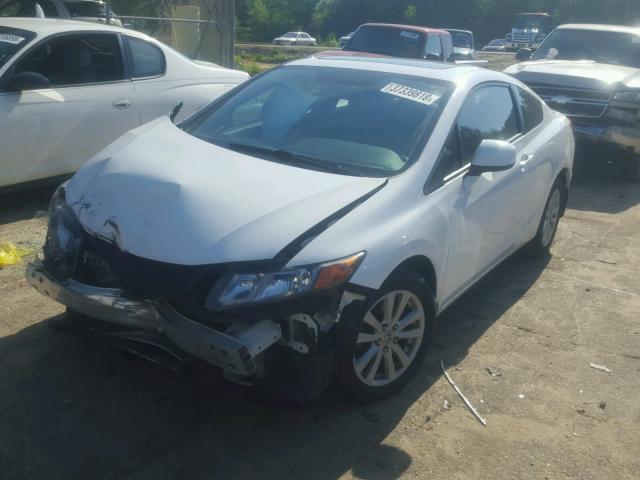 2HGFG3B15CH544623 - 2012 HONDA CIVIC EXL WHITE photo 2