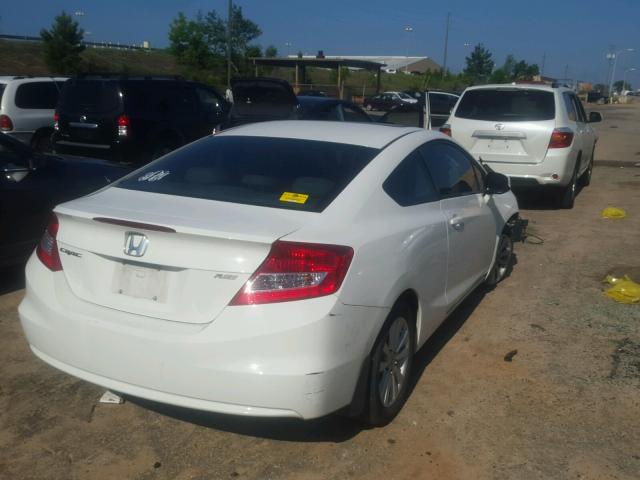 2HGFG3B15CH544623 - 2012 HONDA CIVIC EXL WHITE photo 4
