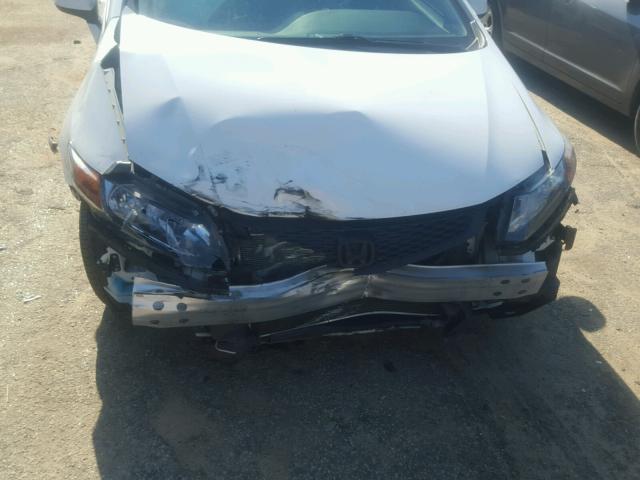 2HGFG3B15CH544623 - 2012 HONDA CIVIC EXL WHITE photo 9