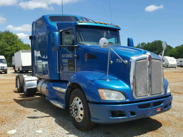 1XKADP8X4BJ284527 - 2011 KENWORTH CONSTRUCTI BLUE photo 1