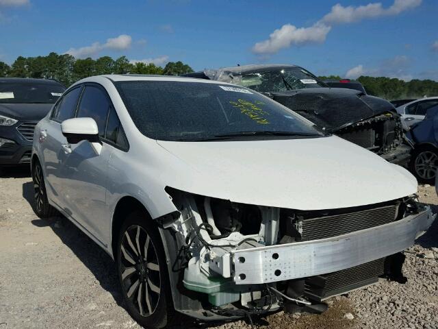 19XFB2F92FE099006 - 2015 HONDA CIVIC EXL WHITE photo 1