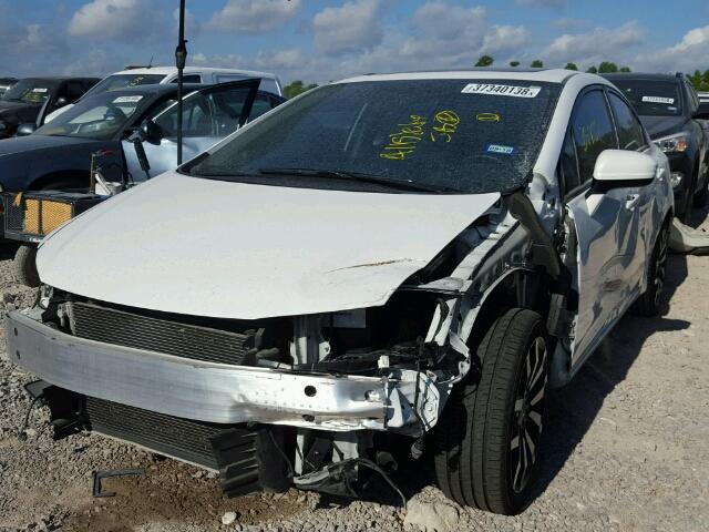19XFB2F92FE099006 - 2015 HONDA CIVIC EXL WHITE photo 2