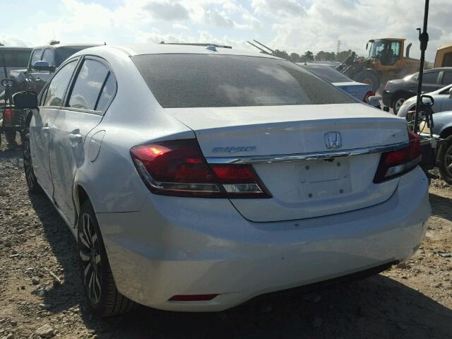 19XFB2F92FE099006 - 2015 HONDA CIVIC EXL WHITE photo 3