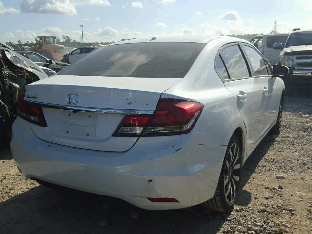 19XFB2F92FE099006 - 2015 HONDA CIVIC EXL WHITE photo 4