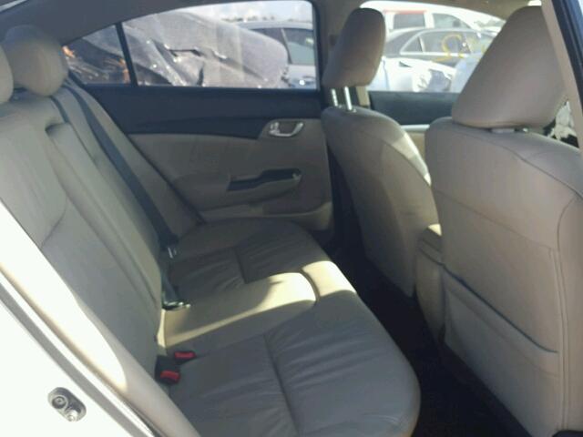 19XFB2F92FE099006 - 2015 HONDA CIVIC EXL WHITE photo 6