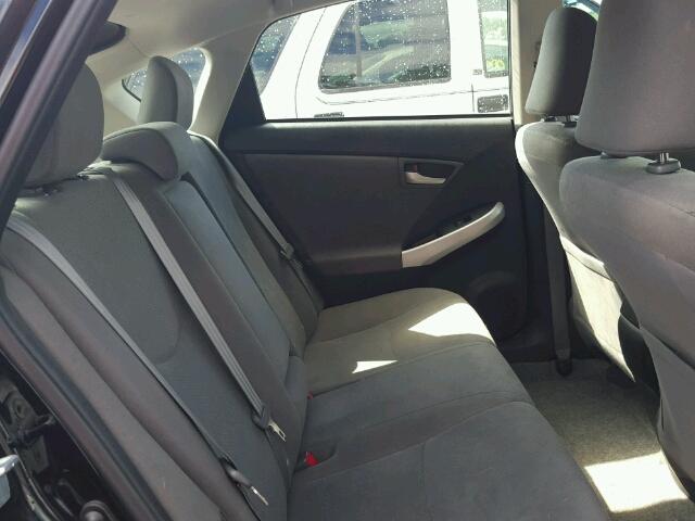 JTDKN3DU1D1704197 - 2013 TOYOTA PRIUS შავი ფოტო 6