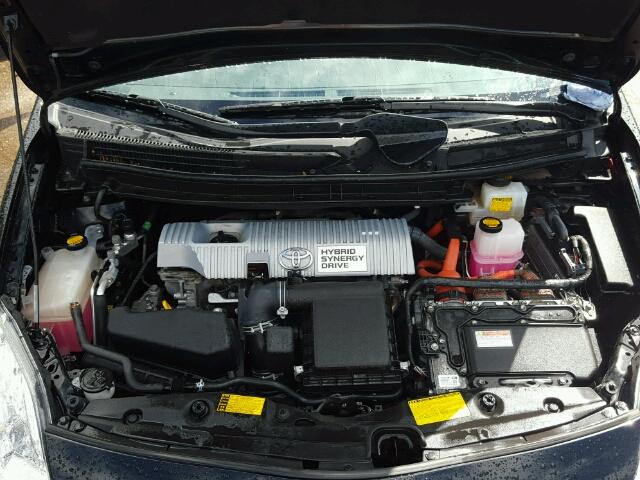 JTDKN3DU1D1704197 - 2013 TOYOTA PRIUS შავი ფოტო 7