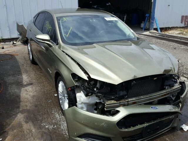 3FA6P0LU3DR117510 - 2013 FORD FUSION SE GREEN photo 1