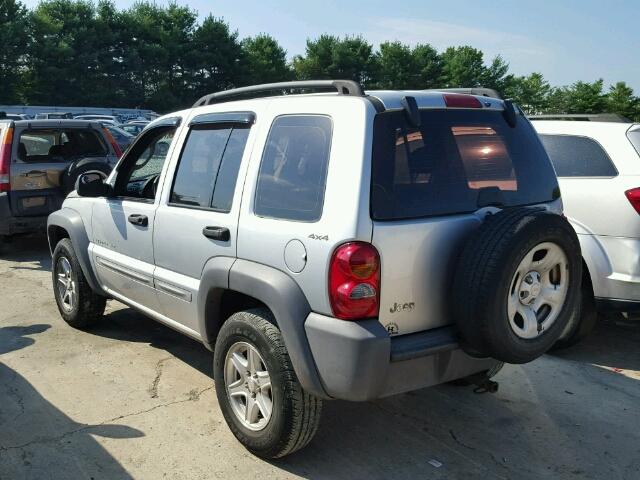 1J4GL48K72W146313 - 2002 JEEP LIBERTY SILVER photo 3