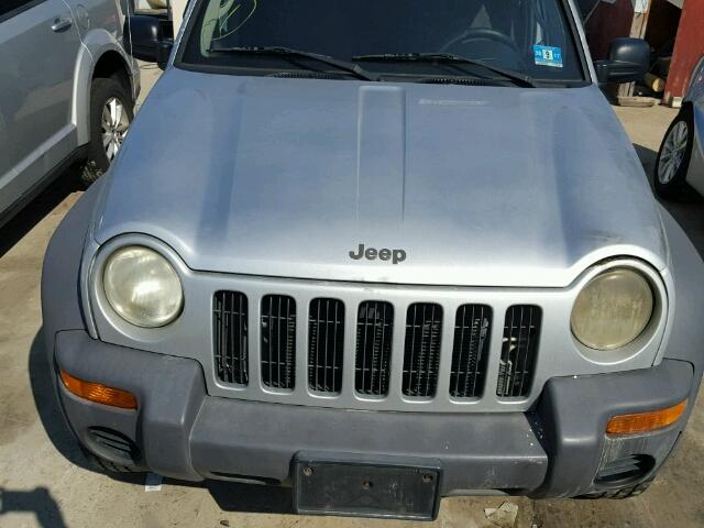 1J4GL48K72W146313 - 2002 JEEP LIBERTY SILVER photo 7