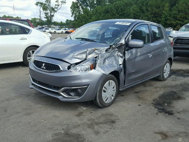 ML32A3HJ6HH020029 - 2017 MITSUBISHI MIRAGE ES GRAY photo 2