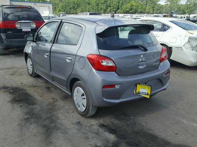 ML32A3HJ6HH020029 - 2017 MITSUBISHI MIRAGE ES GRAY photo 3