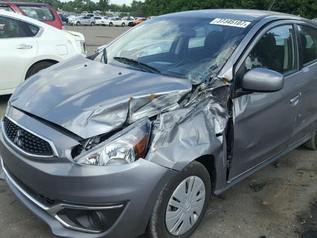 ML32A3HJ6HH020029 - 2017 MITSUBISHI MIRAGE ES GRAY photo 9