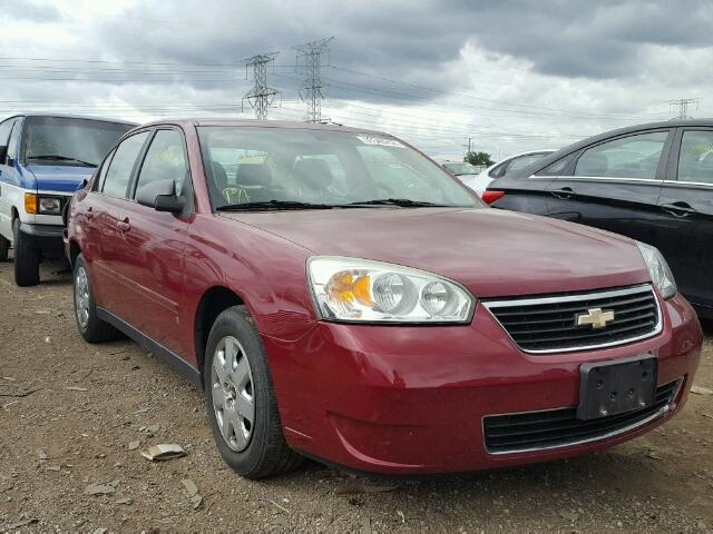 1G1ZS51F16F182498 - 2006 CHEVROLET MALIBU LS MAROON photo 1