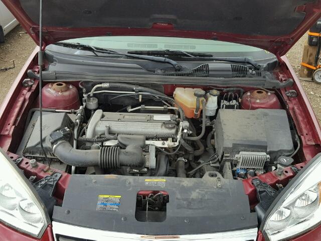 1G1ZS51F16F182498 - 2006 CHEVROLET MALIBU LS MAROON photo 7