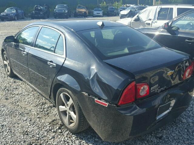 1G1ZC5E09CF275445 - 2012 CHEVROLET MALIBU 1LT BLACK photo 3