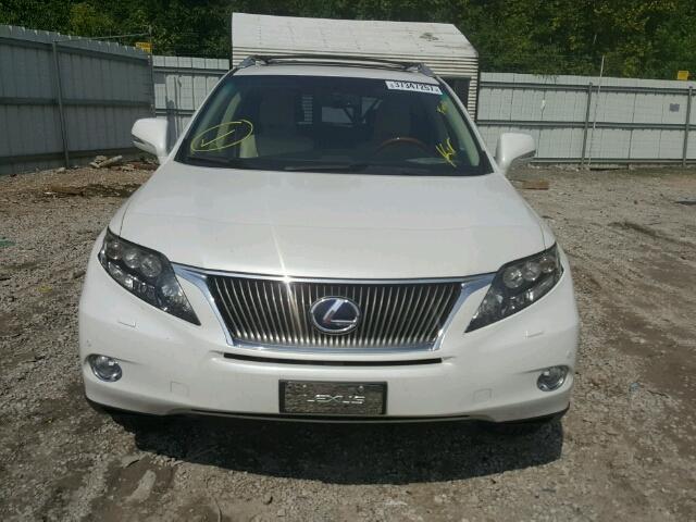 JTJBC1BA4A2005863 - 2010 LEXUS RX WHITE photo 9