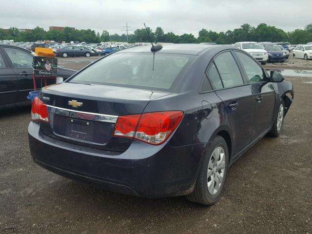 1G1PA5SHXF7119209 - 2015 CHEVROLET CRUZE LS BLUE photo 4