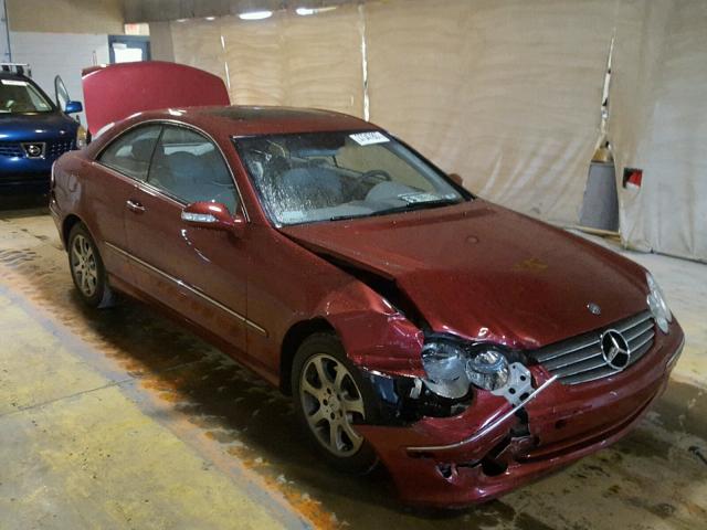 WDBTJ65J44F080869 - 2004 MERCEDES-BENZ CLK RED photo 1