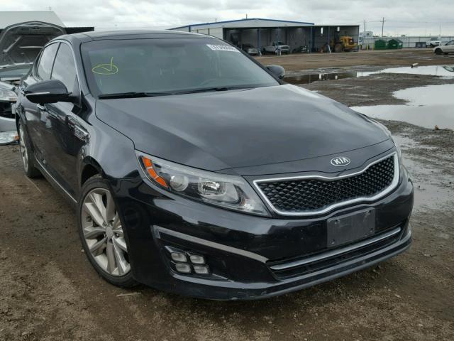 5XXGR4A66EG301585 - 2014 KIA OPTIMA SX BLACK photo 1