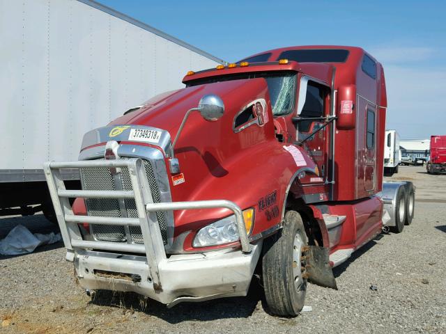 1XKAD49X1AJ274954 - 2010 KENWORTH CONSTRUCTI RED photo 2