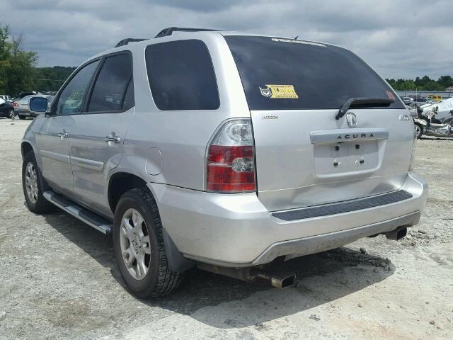 2HNYD18615H519934 - 2005 ACURA MDX TOURIN SILVER photo 3