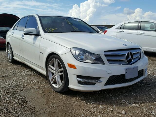 WDDGF4HB6CR237060 - 2012 MERCEDES-BENZ C 250 WHITE photo 1