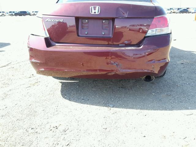 1HGCP2F81AA057676 - 2010 HONDA ACCORD EXL MAROON photo 9