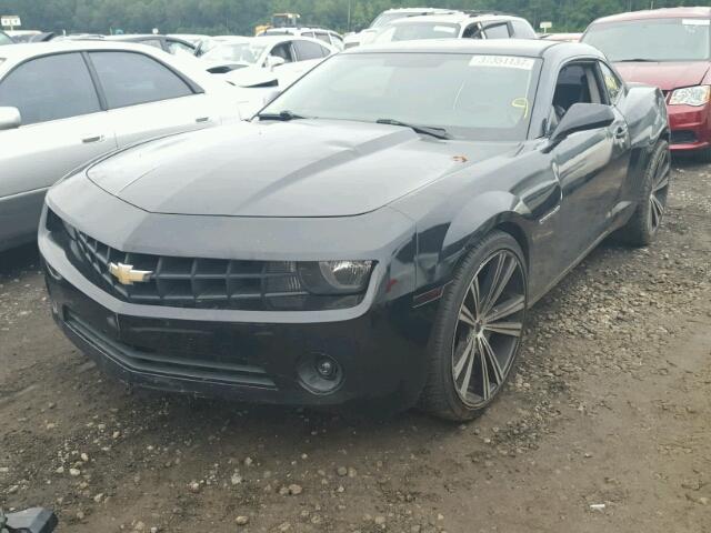 2G1FC1E33C9113373 - 2012 CHEVROLET CAMARO LT BLACK photo 2