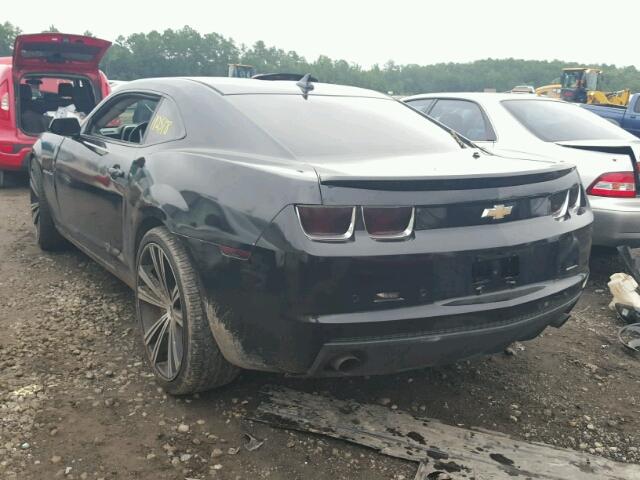 2G1FC1E33C9113373 - 2012 CHEVROLET CAMARO LT BLACK photo 3