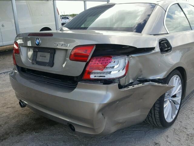 WBADX7C58BE579092 - 2011 BMW 335I SILVER photo 9