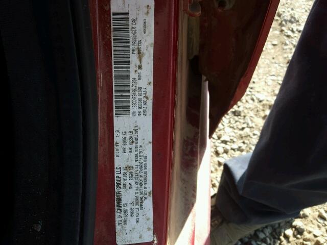 1B3CC4FB4AN175054 - 2010 DODGE AVENGER RED photo 10