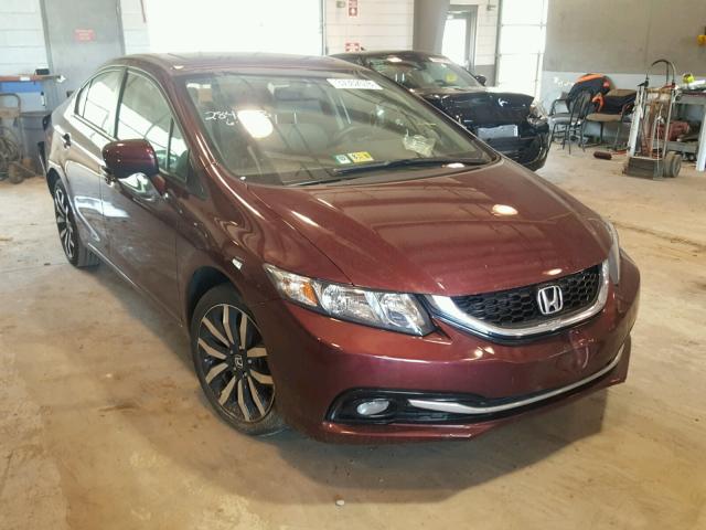 2HGFB2F90FH549872 - 2015 HONDA CIVIC EXL MAROON photo 1