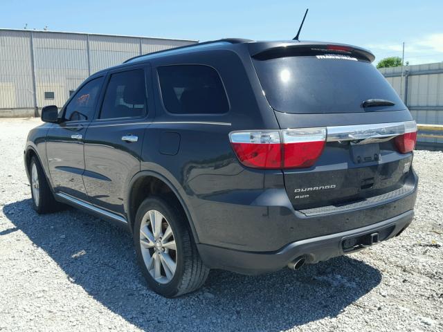 1D4SE4GT1BC648940 - 2011 DODGE DURANGO CR GRAY photo 3