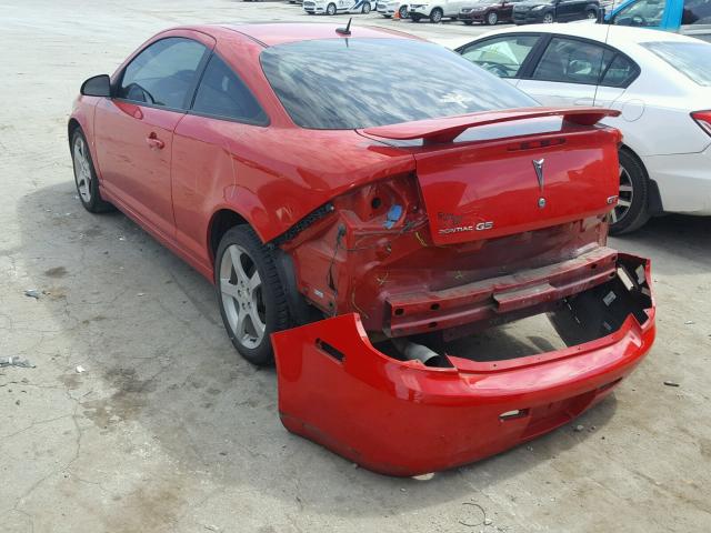 1G2AT18H097229203 - 2009 PONTIAC G5 GT RED photo 3