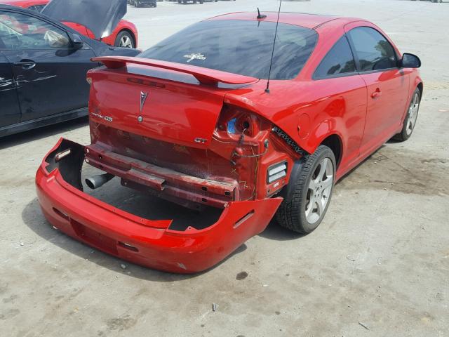 1G2AT18H097229203 - 2009 PONTIAC G5 GT RED photo 4