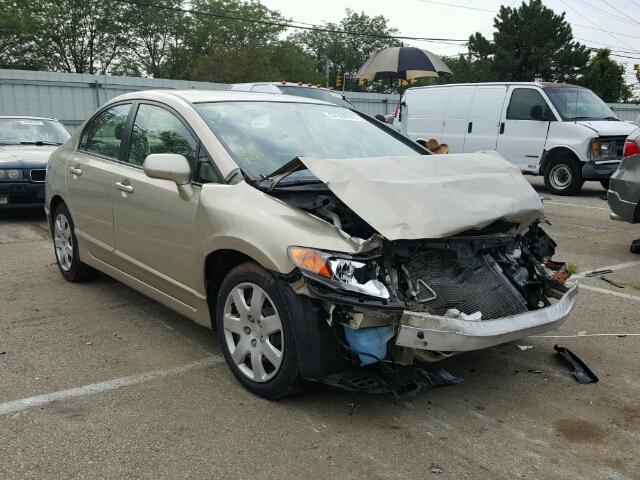 1HGFA16598L049807 - 2008 HONDA CIVIC LX BEIGE photo 1