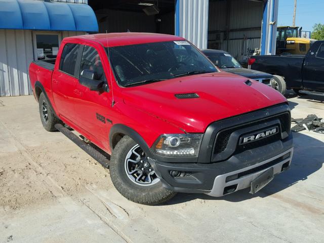 1C6RR7YT2HS633837 - 2017 RAM 1500 REBEL წითელი ფოტო 1