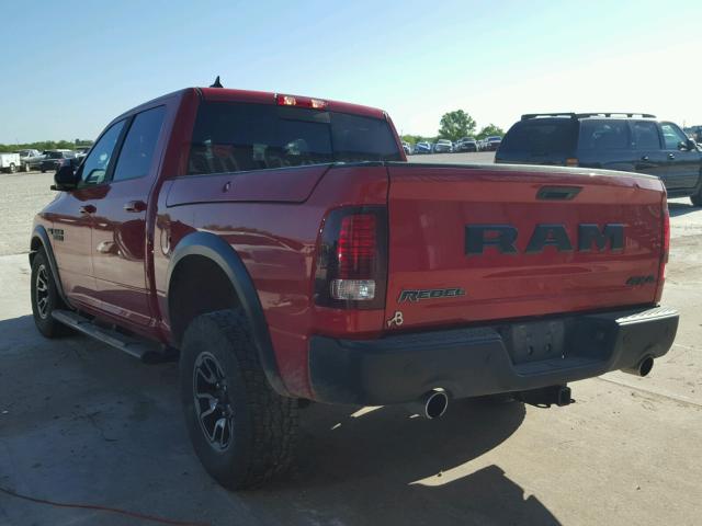 1C6RR7YT2HS633837 - 2017 RAM 1500 REBEL წითელი ფოტო 3