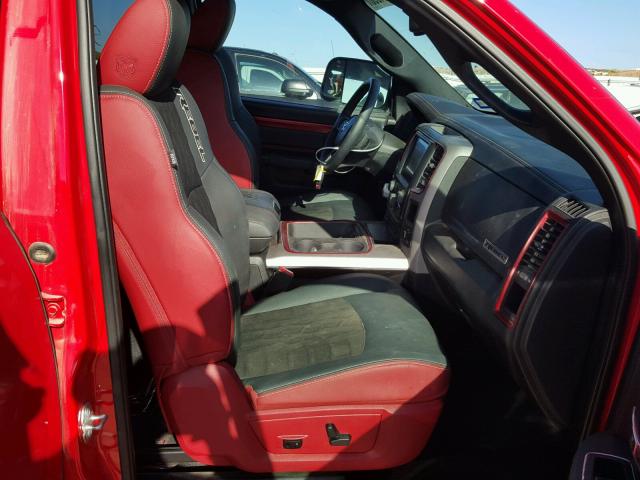 1C6RR7YT2HS633837 - 2017 RAM 1500 REBEL წითელი ფოტო 5