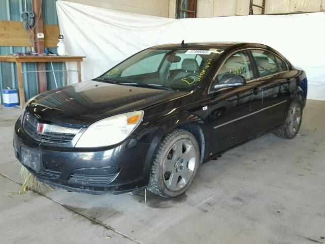 1G8ZS57N08F293594 - 2008 SATURN AURA XE BLACK photo 2